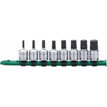 Carlyle Tools - 8 Piece 3/8 Drive Metric Triple Square 12 Point Star Bit Socket Set - BSTS3808